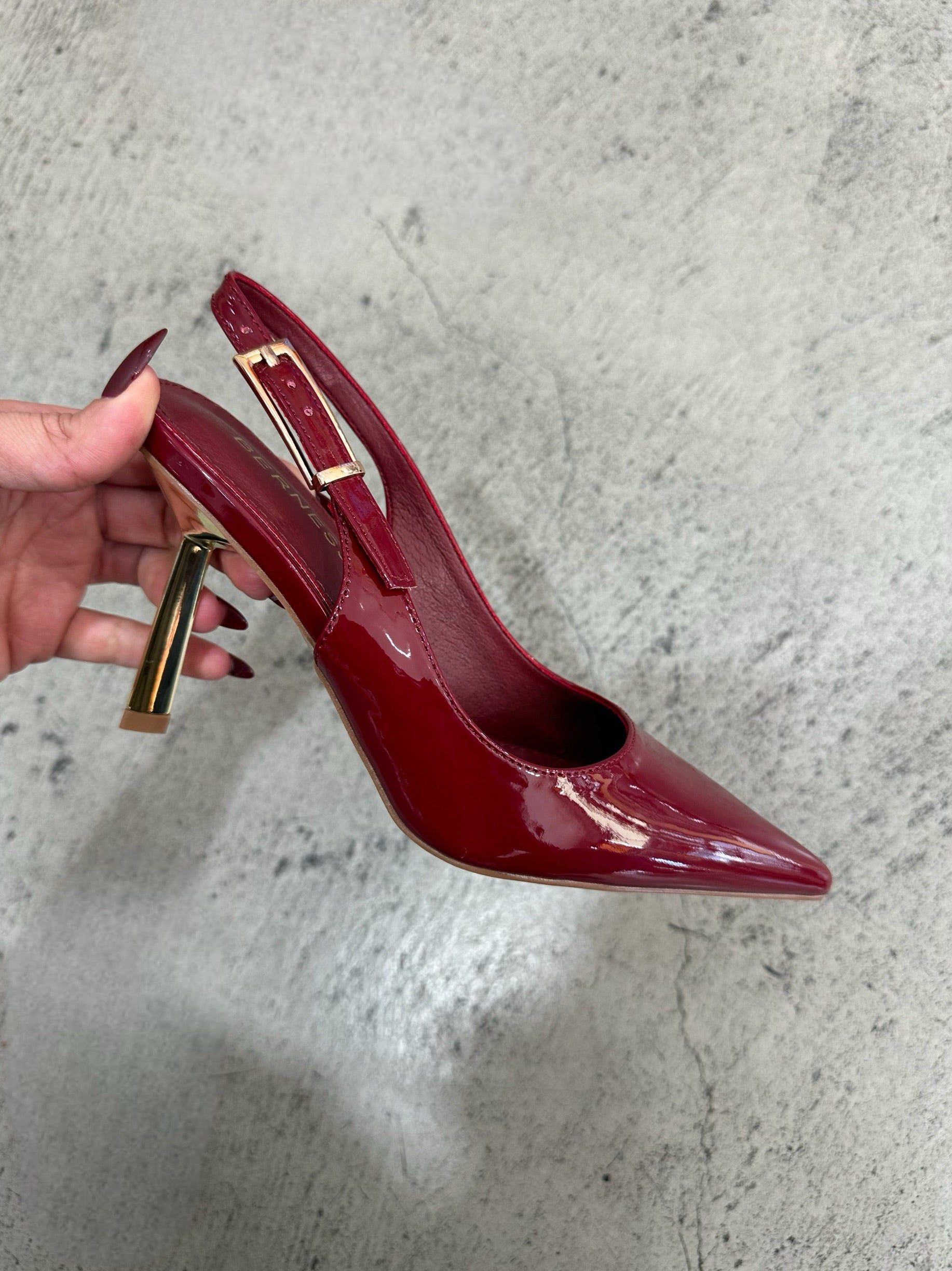 ‘Rita’ Burgundy heels