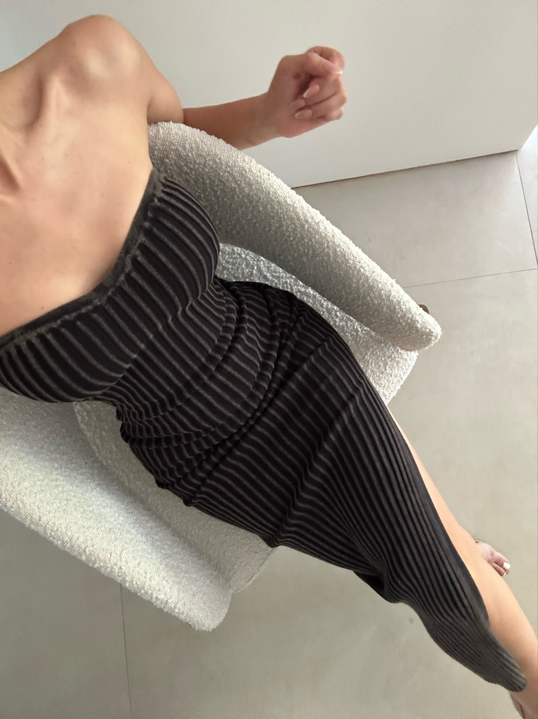 'Inna' Grey Dress