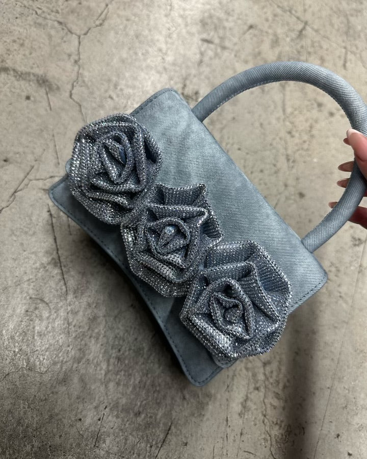 'Rose denim' handbag