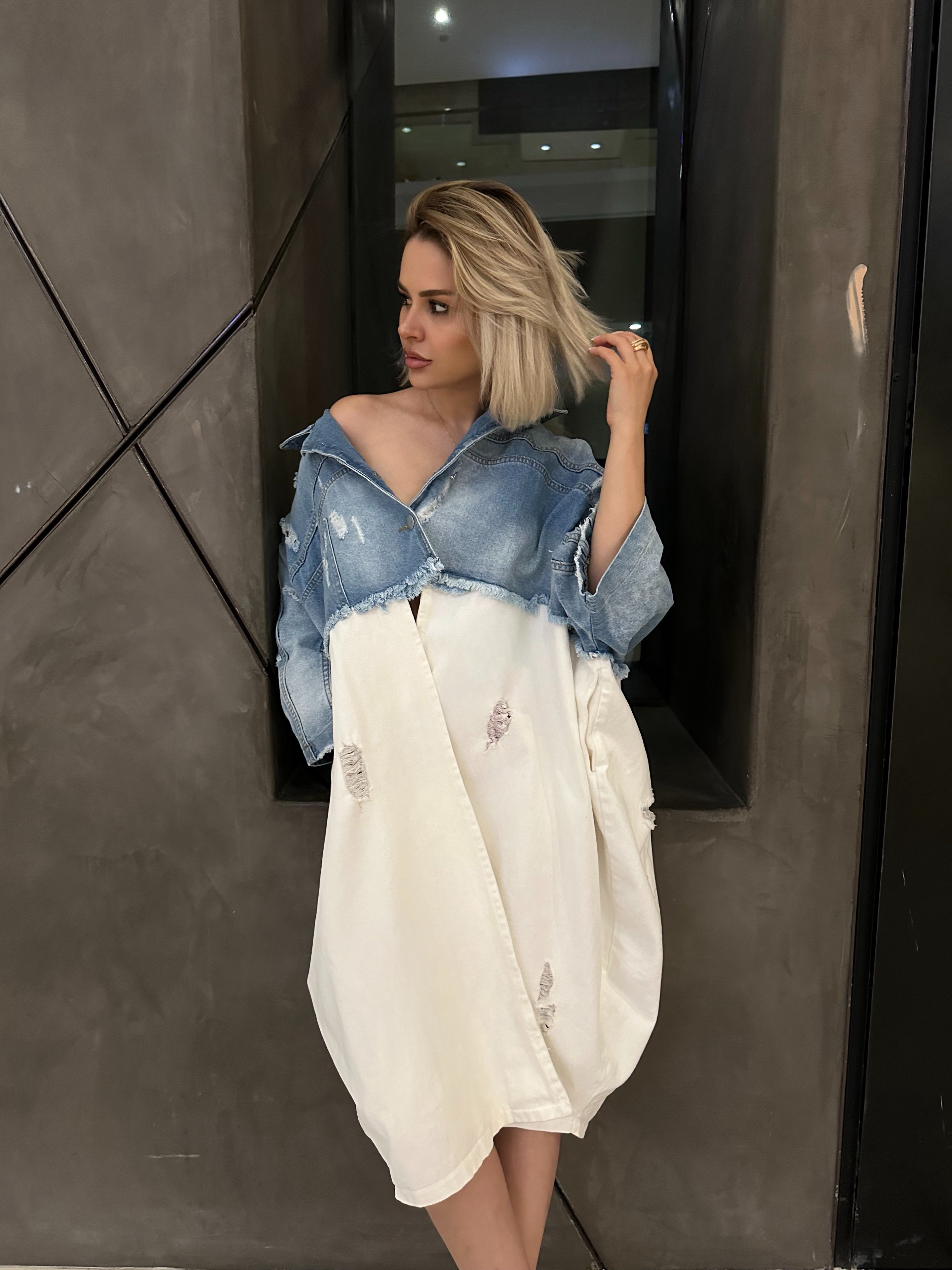 'Zaina' Denim Wrap