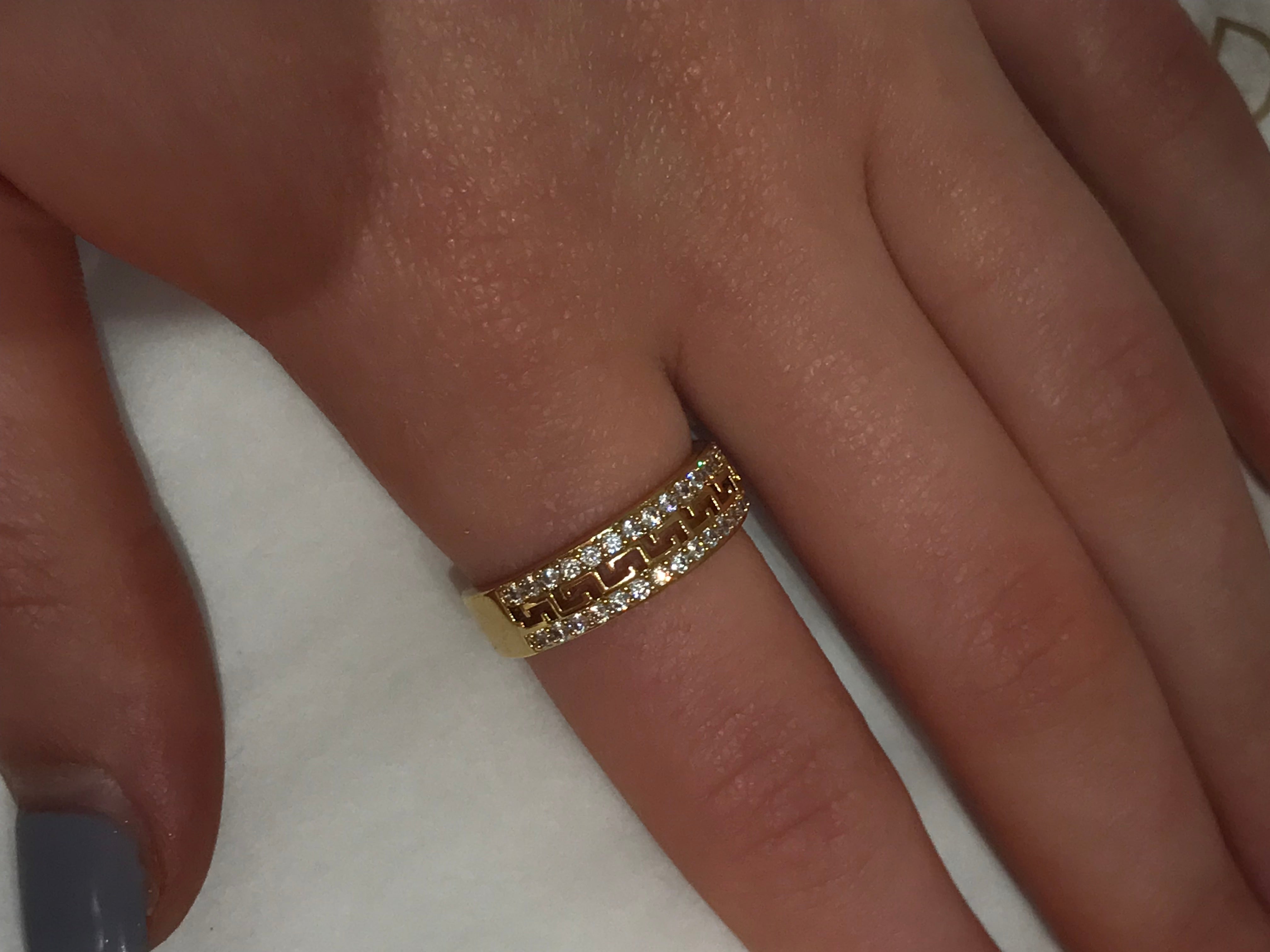 “Journey” gold plated ring